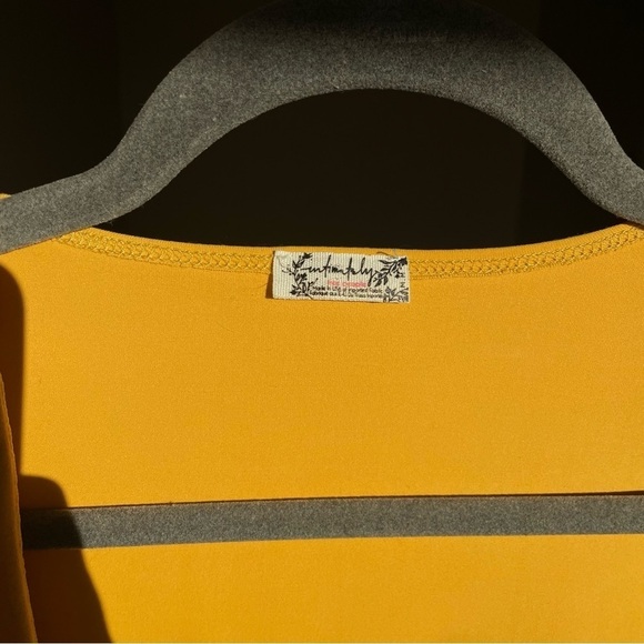 Free People Mustard Square Neck bodysuit - Picture 4 of 6